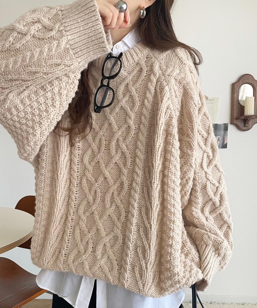 classicalelf（クラシカルエルフ） ニット セーター ざっくり感で一瞬