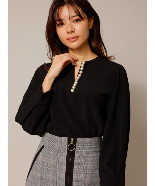 「TONAL」 長袖カットソー 38 ブラック レディース