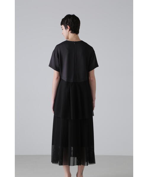 ADORE（アドーア） ワンピース メッシュコンビダンボールワンピース