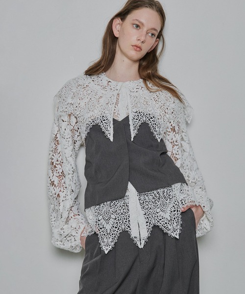LA BELLE ETUDE（ラベルエチュード） ブラウス シャツ 総レースBIG