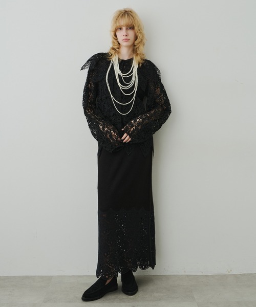 LA BELLE ETUDE（ラベルエチュード） ブラウス シャツ 総レースBIG