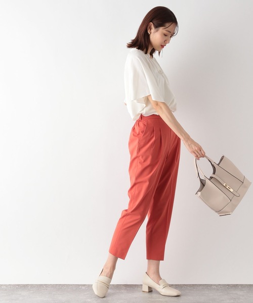 「GLOBAL WORK」 半袖ブラウス LARGE ライトグレー レディース