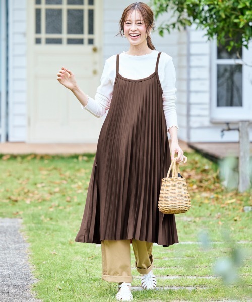 ワンピース Smile*size120 SMILELAND ワンピース 「大きいサイズ」 カットソープリーツキャミ