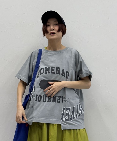 【ニコです★】トップス5点 niko and…（ニコアンド） 半袖Tシャツ LARGE ブルー レディース
