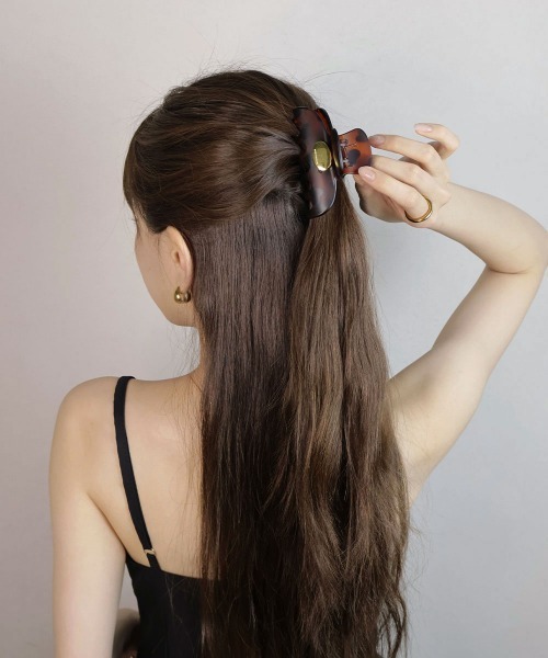 CEMO NEMO（セモネモ） ヘアクリップ ゴールドパーツ マット バンス