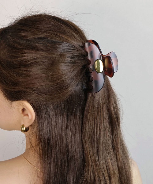 CEMO NEMO（セモネモ） ヘアクリップ ゴールドパーツ マット バンス