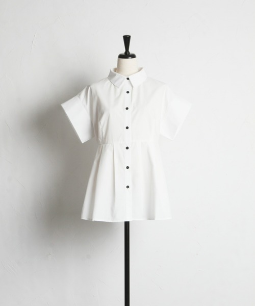 「&. NOSTALGIA」 半袖シャツ M オフホワイト レディース_画像3