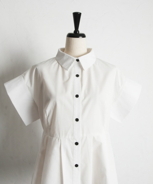 「&. NOSTALGIA」 半袖シャツ M オフホワイト レディース_画像6