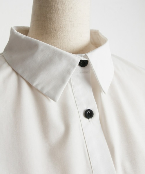 「&. NOSTALGIA」 半袖シャツ M オフホワイト レディース_画像7