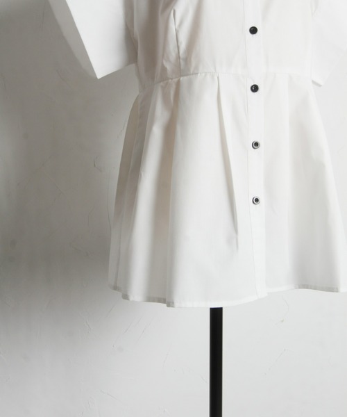 「&. NOSTALGIA」 半袖シャツ M オフホワイト レディース_画像9