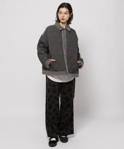 niko and…（ニコアンド） コート アウター デニムキルトドッキング