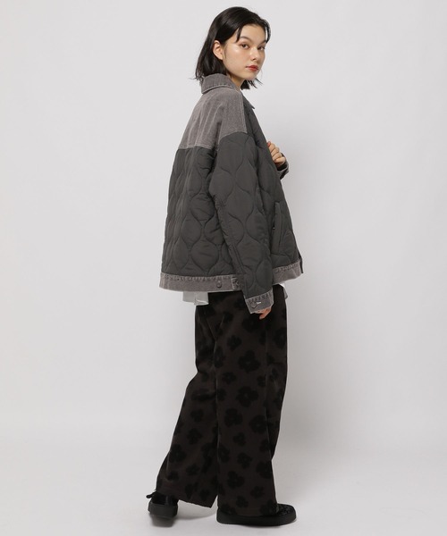 niko and…（ニコアンド） コート アウター デニムキルトドッキング