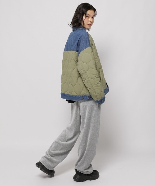 niko and…（ニコアンド） コート アウター デニムキルトドッキング