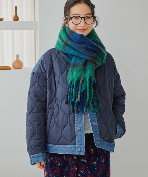 niko and…（ニコアンド） コート アウター デニムキルトドッキング