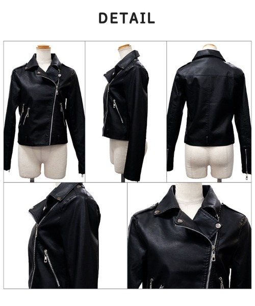 INED 辛口ライダース　ジャケット黒 CLOTHY レザージャケット ライダース 「辛口エッセンスでいつもの