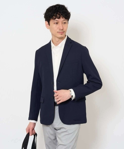 今季現行品【接触冷感/シワになりにくい】ケープジャケット a.v.v（アー・ヴェ・ヴェ） ジャケット テーラードジャケット
