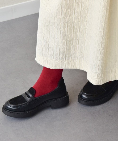 Bussola（ブソラ） ローファー 「bussola」撥水素材コンビアイス