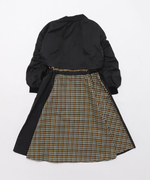 ワンピース チェックzipperジャケットワンピース キッズ 子供服 女の子 | unica | 19