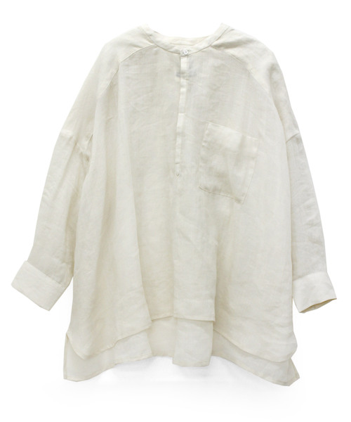 「RNA-N」 長袖ブラウス MEDIUM ベージュ レディース_画像6