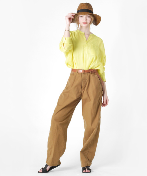 「RNA-N」 長袖ブラウス MEDIUM ベージュ レディース_画像7