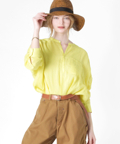 「RNA-N」 長袖ブラウス MEDIUM ベージュ レディース_画像8