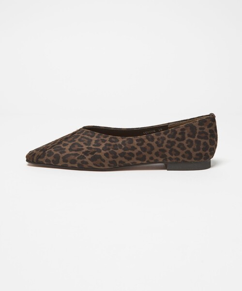 BEAUTY＆YOUTH UNITED ARROWS パンプス Vカット レオパード フラット