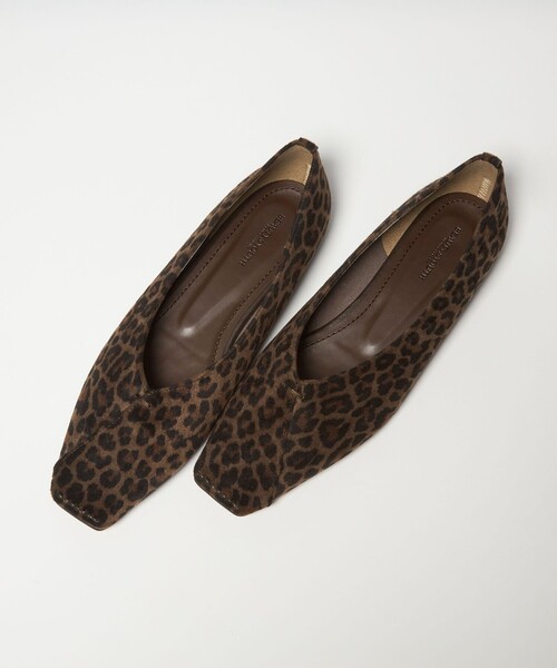 BEAUTY＆YOUTH UNITED ARROWS パンプス Vカット レオパード フラット