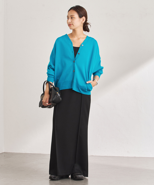 FRAMeWORK（フレームワーク） カーディガン 「手洗い可」フォルム