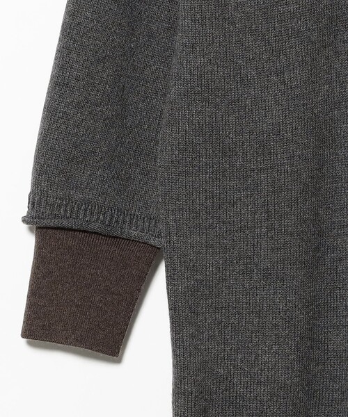 B：MING by BEAMS（ビーミング by ビームス） ワンピース 配色 ニット