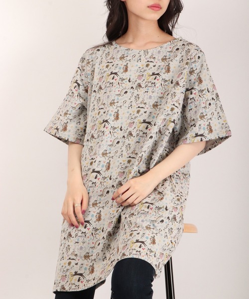 「FUNALIVE」 「/nine」半袖Tシャツ M グレー メンズ_画像2