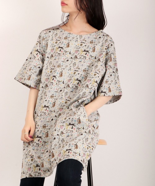 「FUNALIVE」 「/nine」半袖Tシャツ M グレー メンズ_画像3