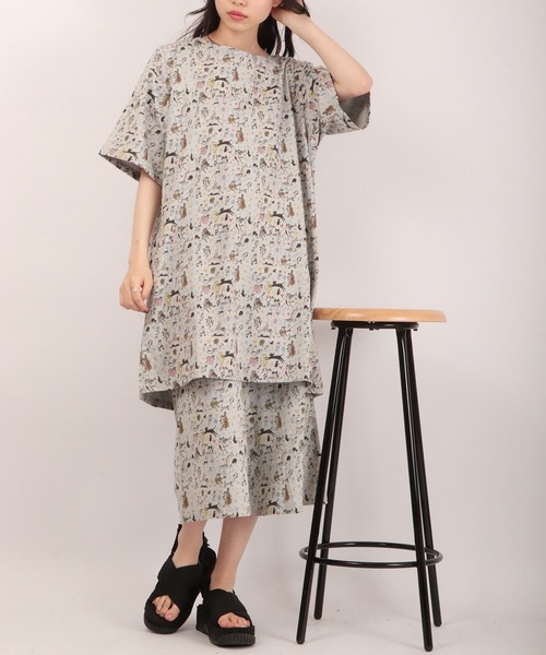 「FUNALIVE」 「/nine」半袖Tシャツ M グレー メンズ_画像6