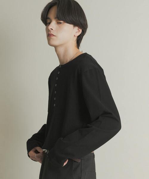 SENSE OF PLACE by URBAN RESEARCH tシャツ ヘンリーネックロングT