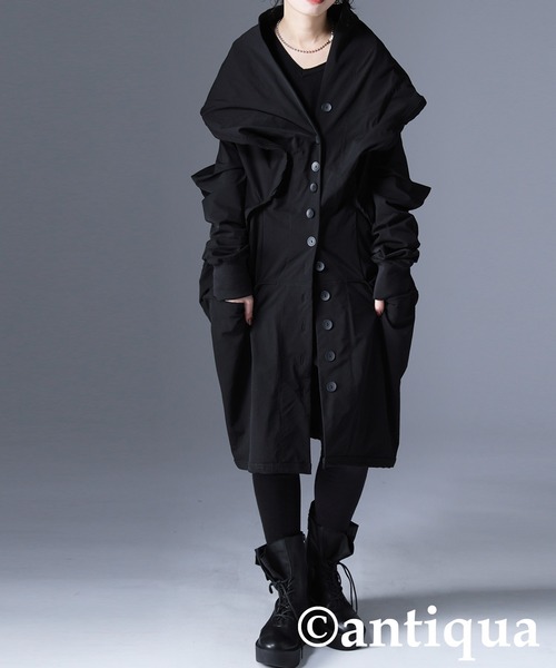 antiqua（アンティカ） コート アウター 変形モードコクーンコート