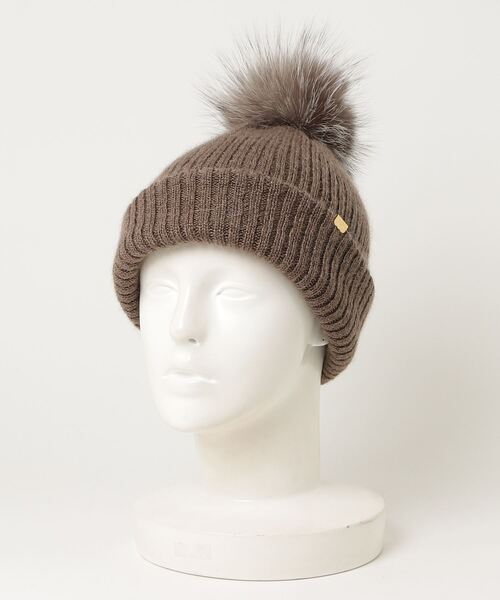 CA4LA（カシラ） ニットキャップ ONESIZE ブラウン レディース