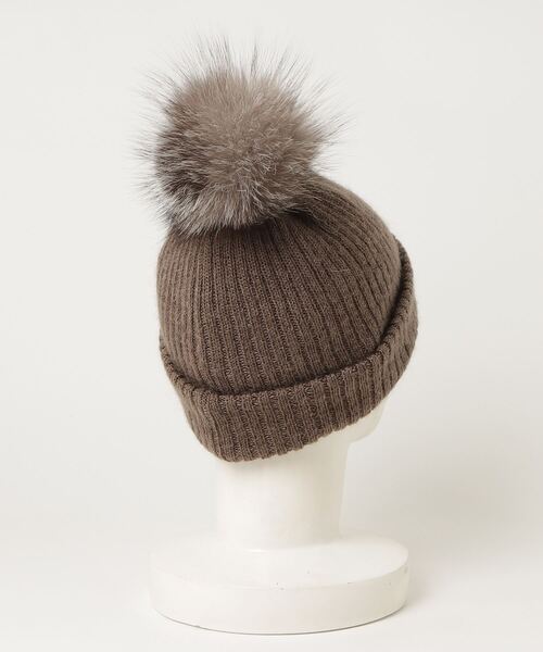 CA4LAブラウンニット帽 CA4LA（カシラ） ニットキャップ ONESIZE ブラウン レディース