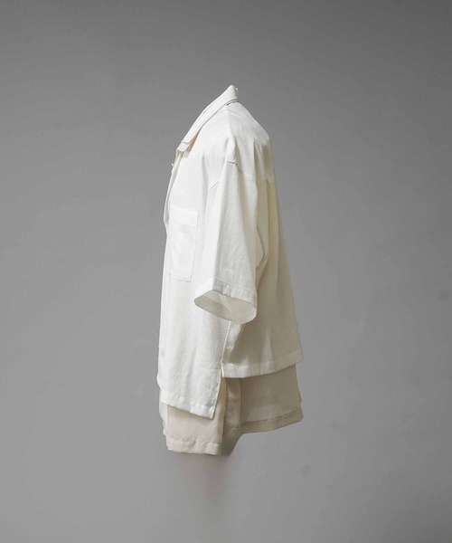 「MAISON SPECIAL」 半袖シャツ 1 ホワイト レディース_画像10