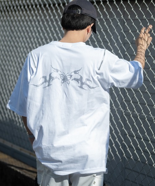 「JOHN'S CLOSET」 半袖Tシャツ LARGE ブラック メンズ_画像8