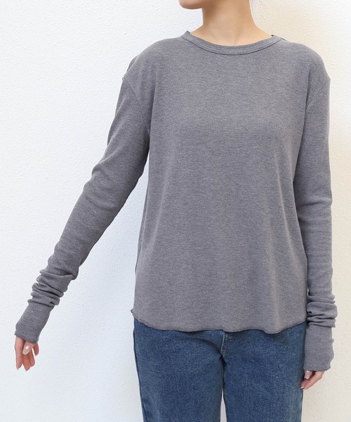 everyone 長袖カットソー M グレー evernavy 長袖カットソー M ブラック レディース : ZOZOTOWN Yahoo!店