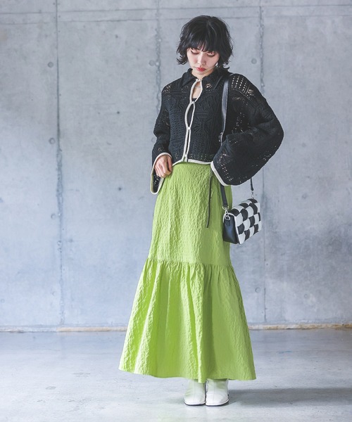 「PAGEBOY」 ニットカーディガン FREE ブラック レディース_画像4