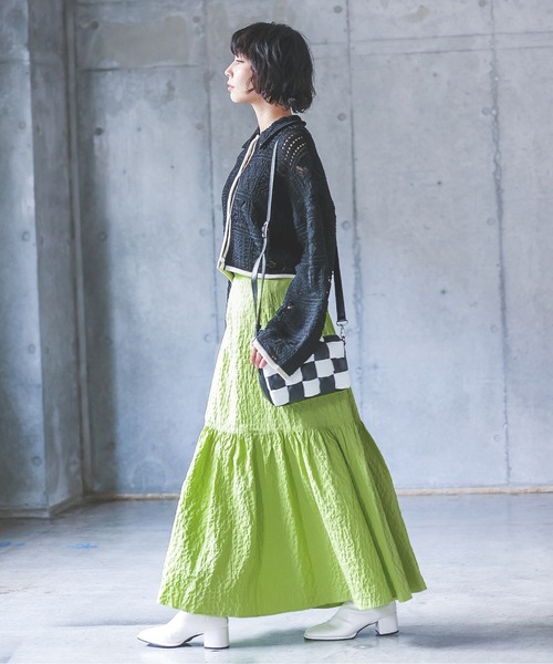 「PAGEBOY」 ニットカーディガン FREE ブラック レディース_画像5