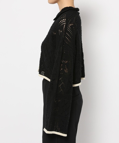 「PAGEBOY」 ニットカーディガン FREE ブラック レディース_画像9