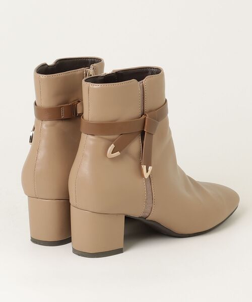 「JELLY BEANS」 ショートブーツ M ベージュ レディース_画像2