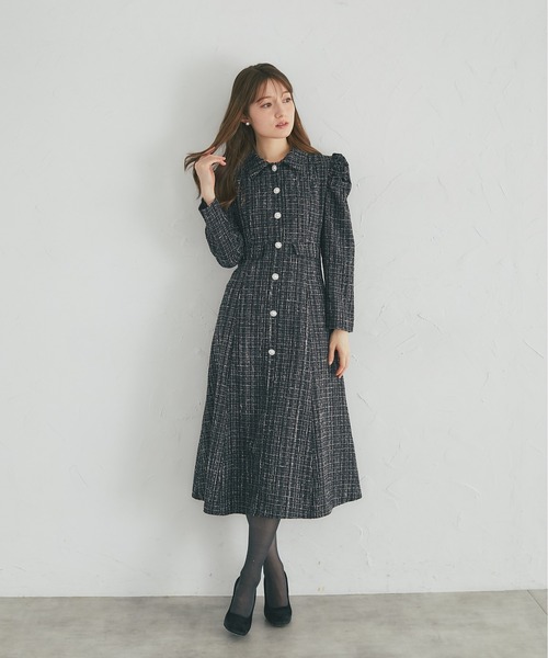 tocco closet（トッコ クローゼット） ワンピース パール釦パワー