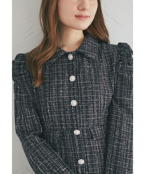 tocco closet（トッコ クローゼット） ワンピース パール釦パワー