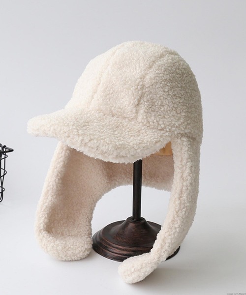 VIBGYOR キャップ 帽子 pur chouchou/耳当て付き ボア キャップ P4408