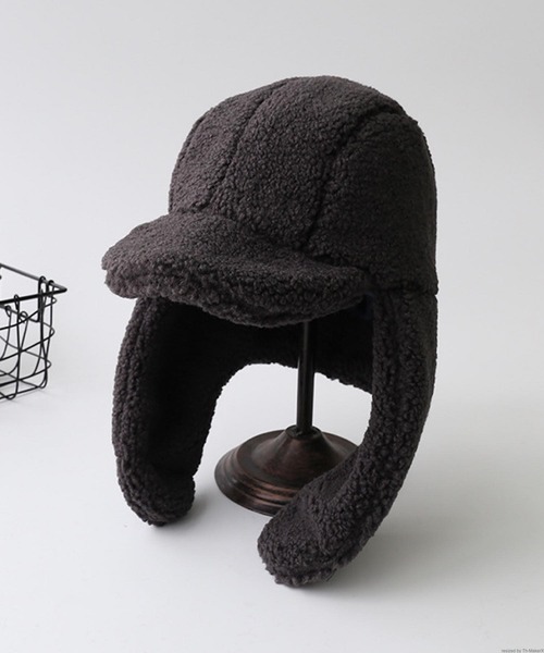 VIBGYOR キャップ 帽子 pur chouchou/耳当て付き ボア キャップ P4408