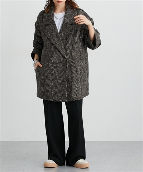 Soiunique（スワユニーク） ダッフルコート コート ヘリンボーン