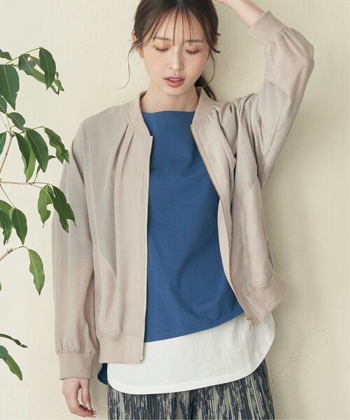 「ikka」 ブルゾン L ベージュ レディース_画像3