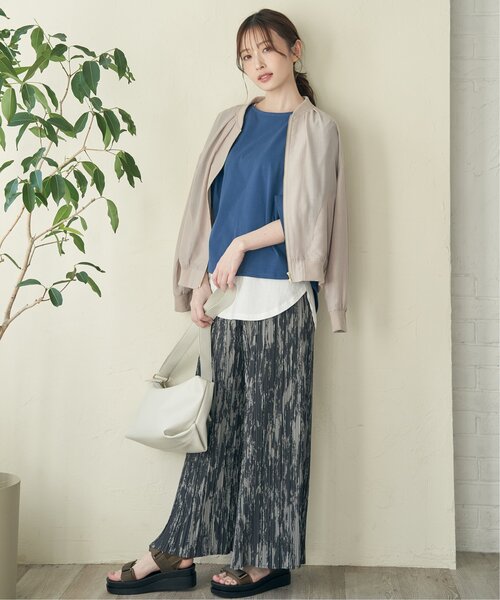 「ikka」 ブルゾン L ベージュ レディース_画像6